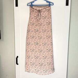 Brickyard Buffalo Boho Floral‎ Print Midi Skirt Elastic Waistband Cottagecore